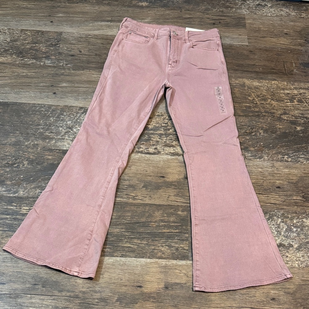 American Eagle Outfitters Mauve Flare Jeans